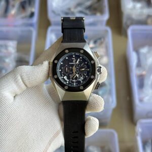 Audemans Piguet Watch For Man (Black & Silver)