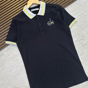 Calvin Klein Navy Blue Collar T-shirt For Men